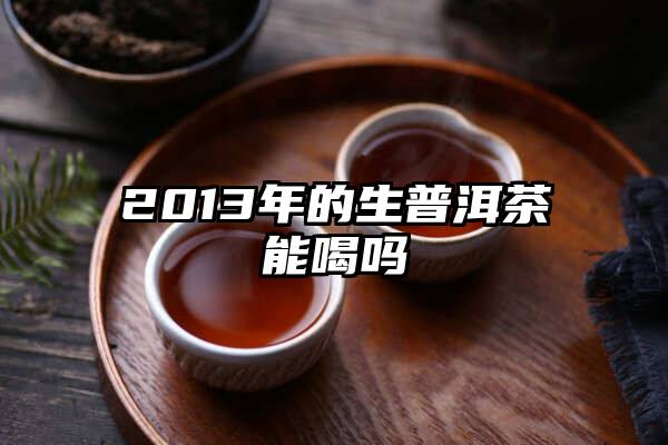 2013年的生普洱茶能喝吗