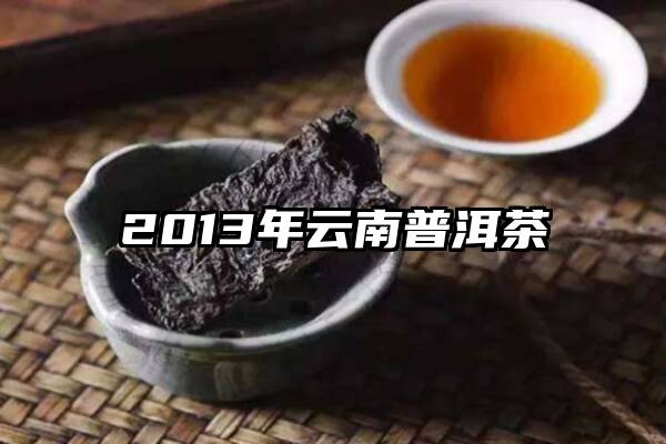 2013年云南普洱茶
