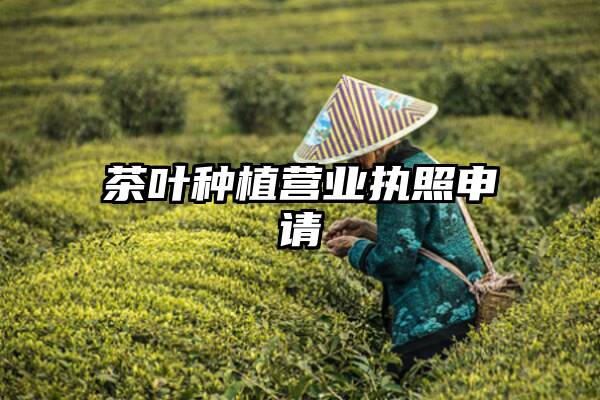 茶叶种植营业执照申请