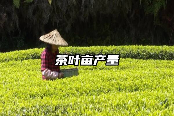 茶叶亩产量