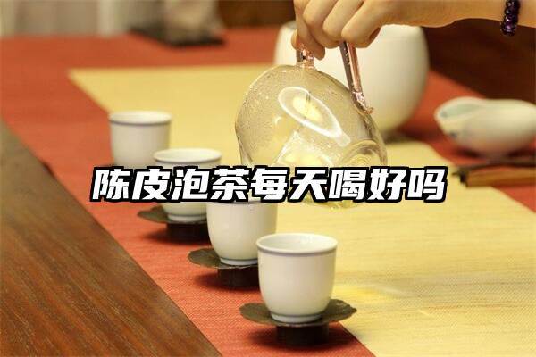 陈皮泡茶每天喝好吗