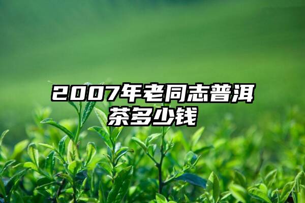 2007年老同志普洱茶多少钱