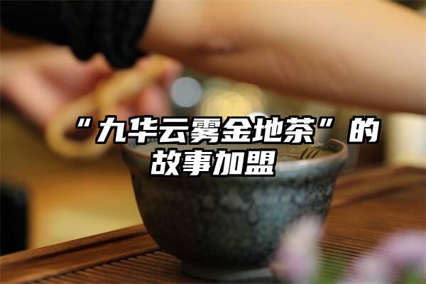 “九华云雾金地茶”的故事加盟
