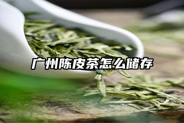 广州陈皮茶怎么储存