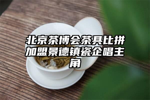 北京茶博会茶具比拼加盟景德镇瓷企唱主角