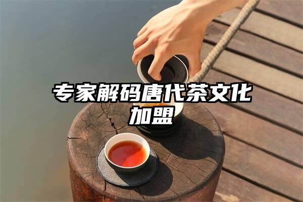 专家解码唐代茶文化加盟