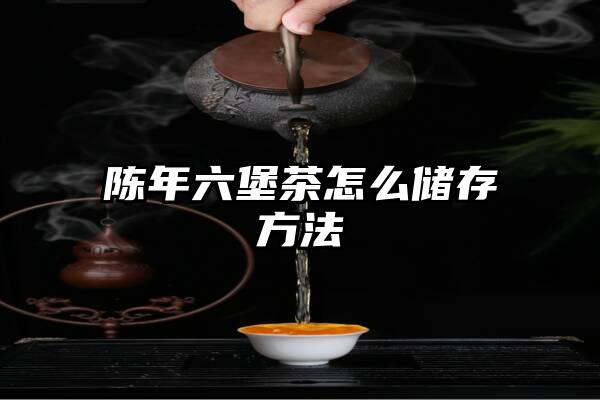 陈年六堡茶怎么储存方法