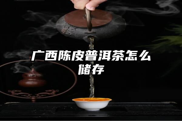 广西陈皮普洱茶怎么储存