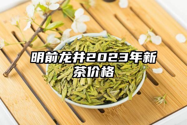 明前龙井2023年新茶价格
