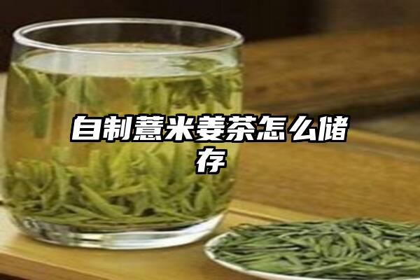 自制薏米姜茶怎么储存