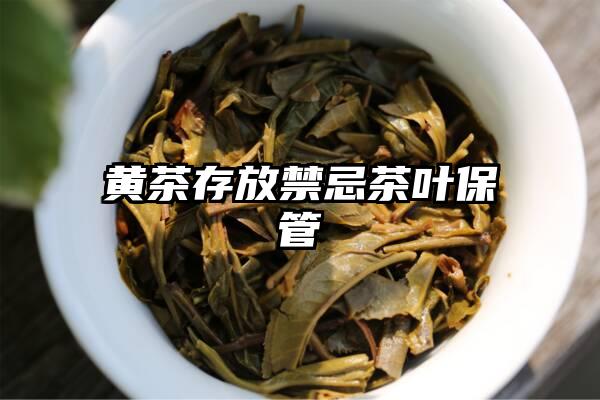 黄茶存放禁忌茶叶保管