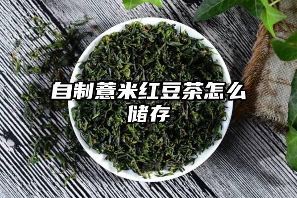 自制薏米红豆茶怎么储存