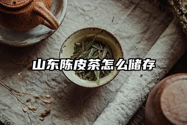 山东陈皮茶怎么储存