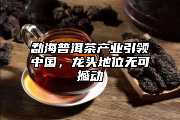 勐海普洱茶产业引领中国，龙头地位无可撼动