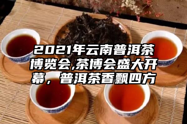 2021年云南普洱茶博览会,茶博会盛大开幕，普洱茶香飘四方