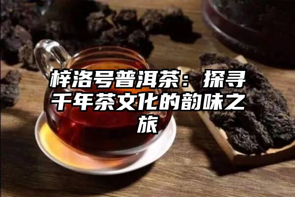 梓洛号普洱茶：探寻千年茶文化的韵味之旅